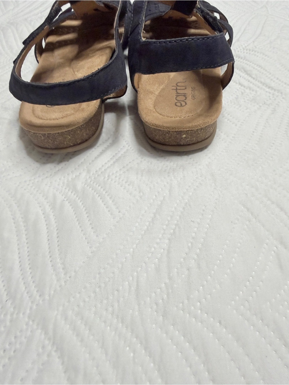 Earth Origins Berdy Women’s Blue Suede Sandals. Size 8.5 - Picture 6 of 8